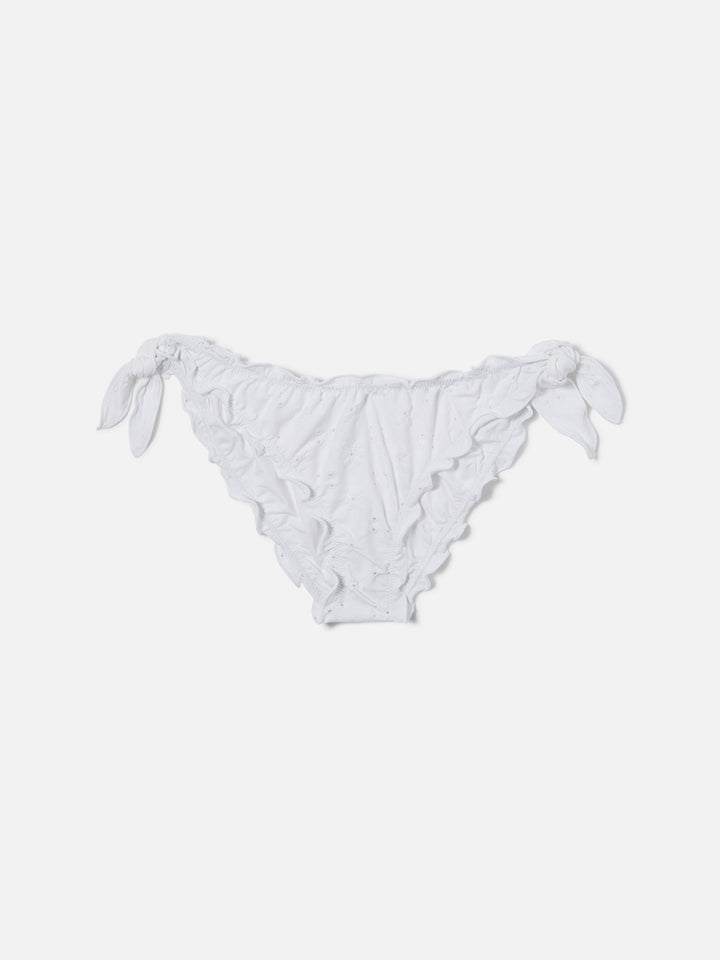 Sagittarius Moon bikini in white sangallo