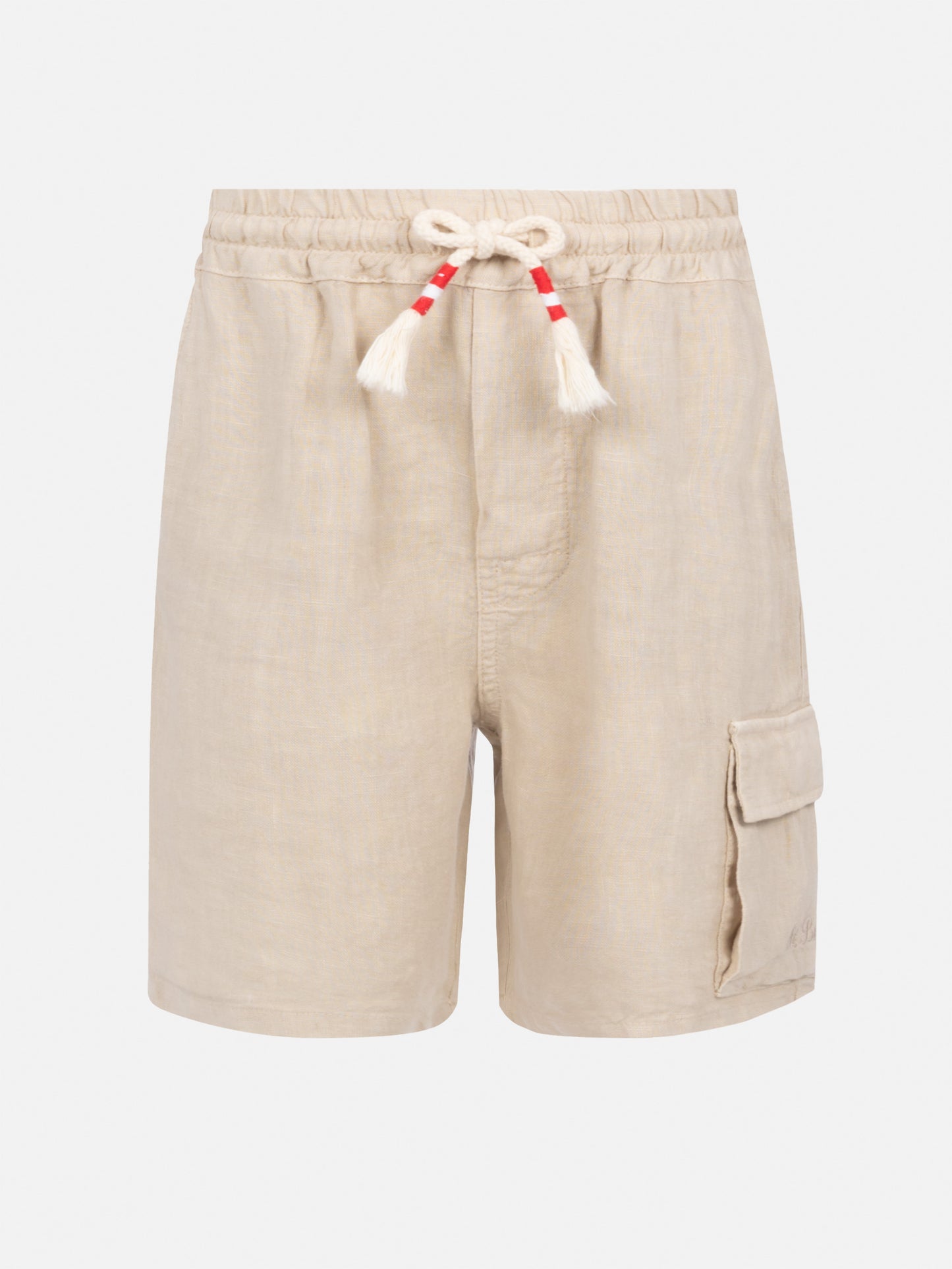 Marseille Jr beige linen bemuda - MC2 Saint Barth