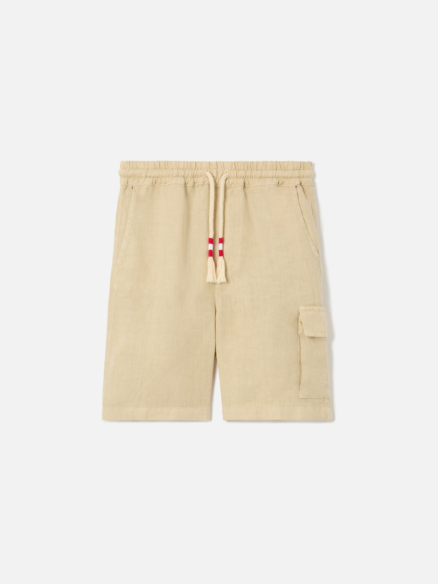 Shorts Marseille Jr in lino beige