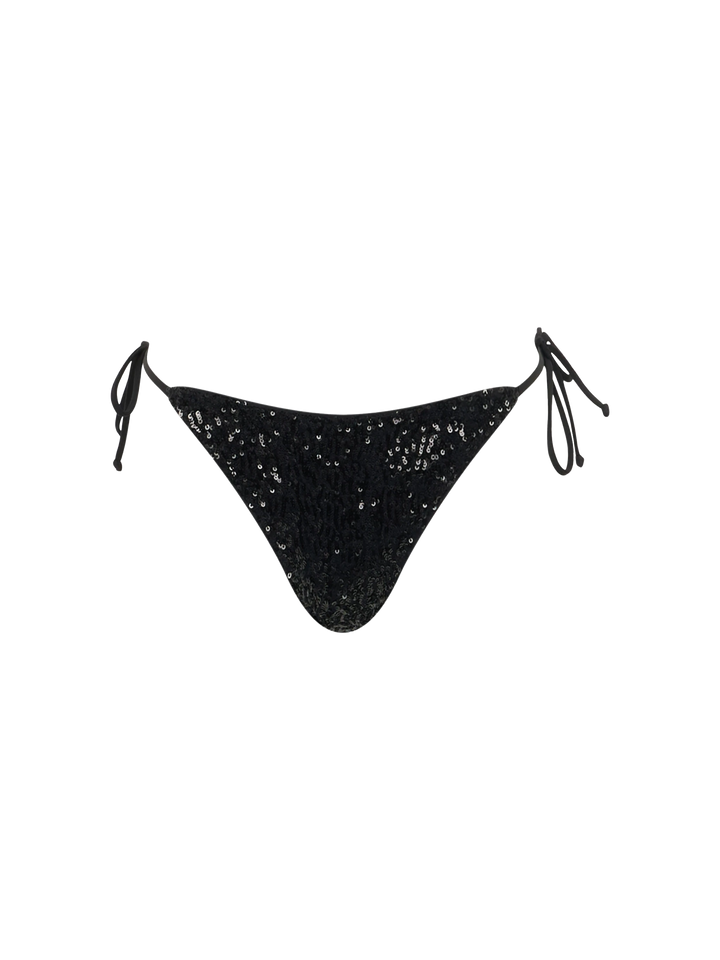 Woman black sequins swim briefs Marielle - MC2 Saint Barth
