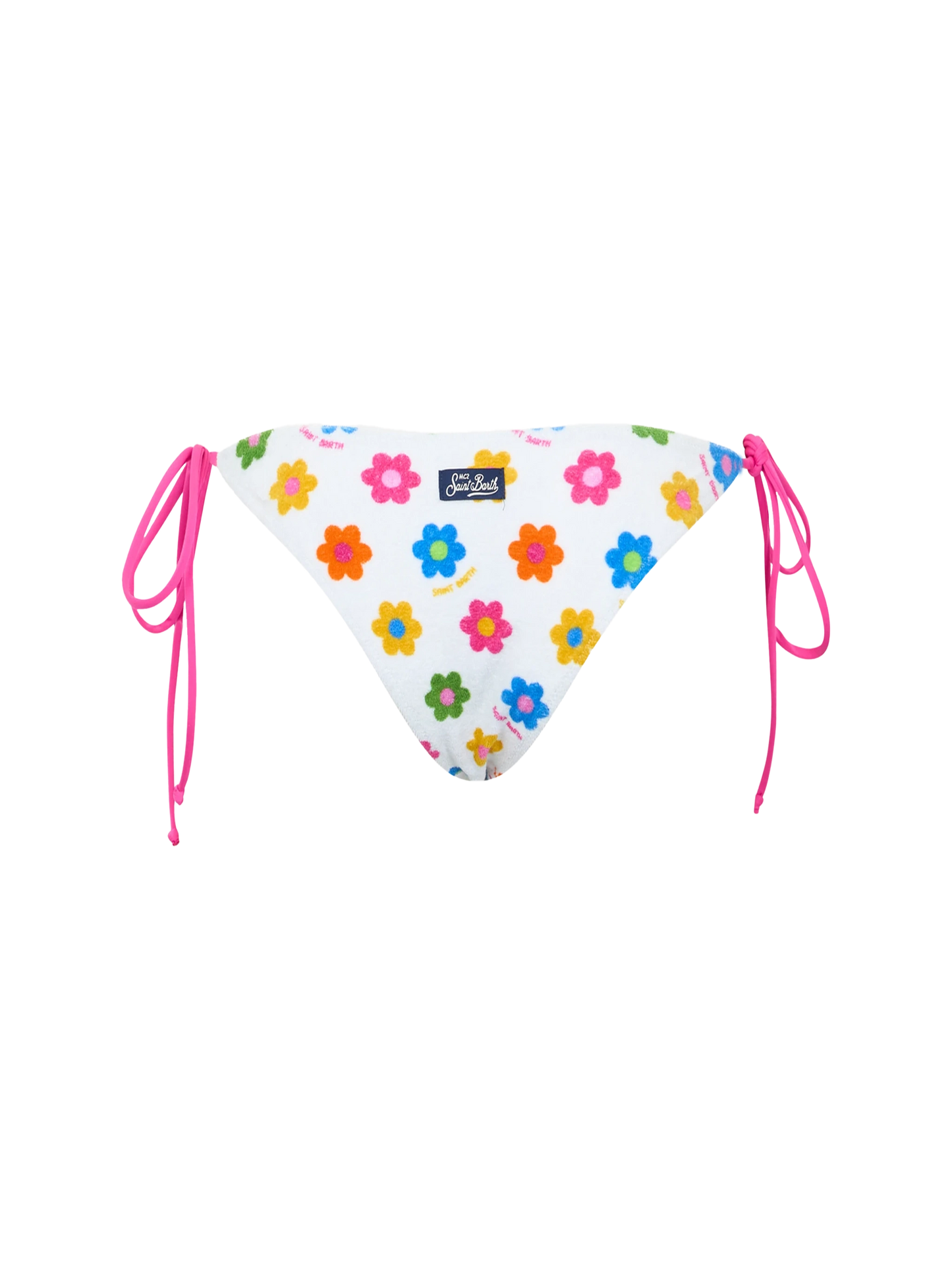 Woman terry classic swim briefs Marielle with daisy print - MC2 Saint Barth