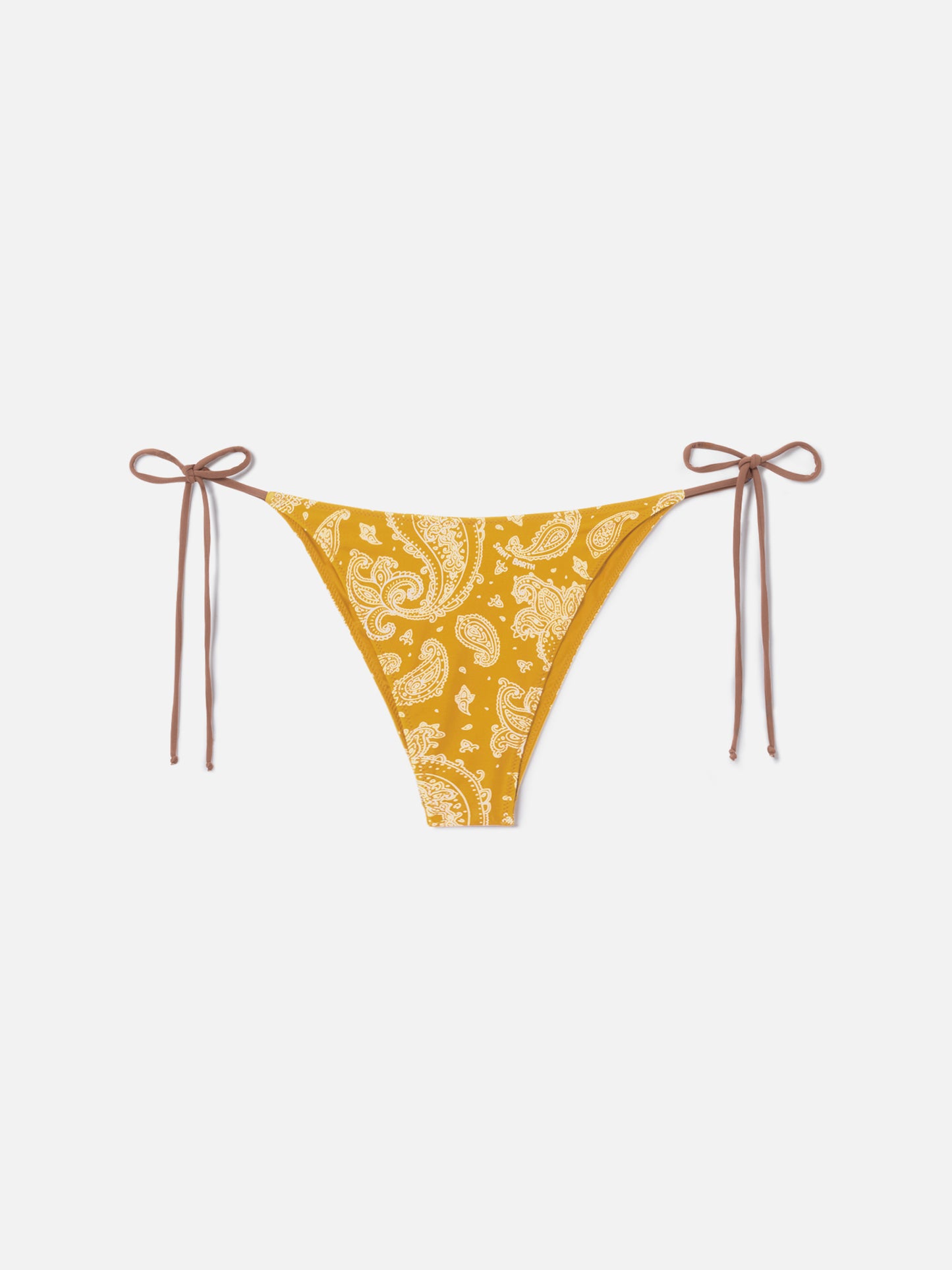 Braguita de baño Marielle color ocre con estampado paisley 