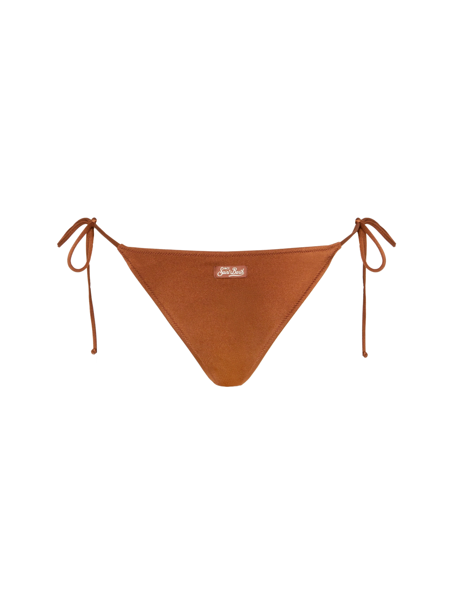 Marielle brown classic swim briefs with rhinestone embellishment - MC2 Saint Barth