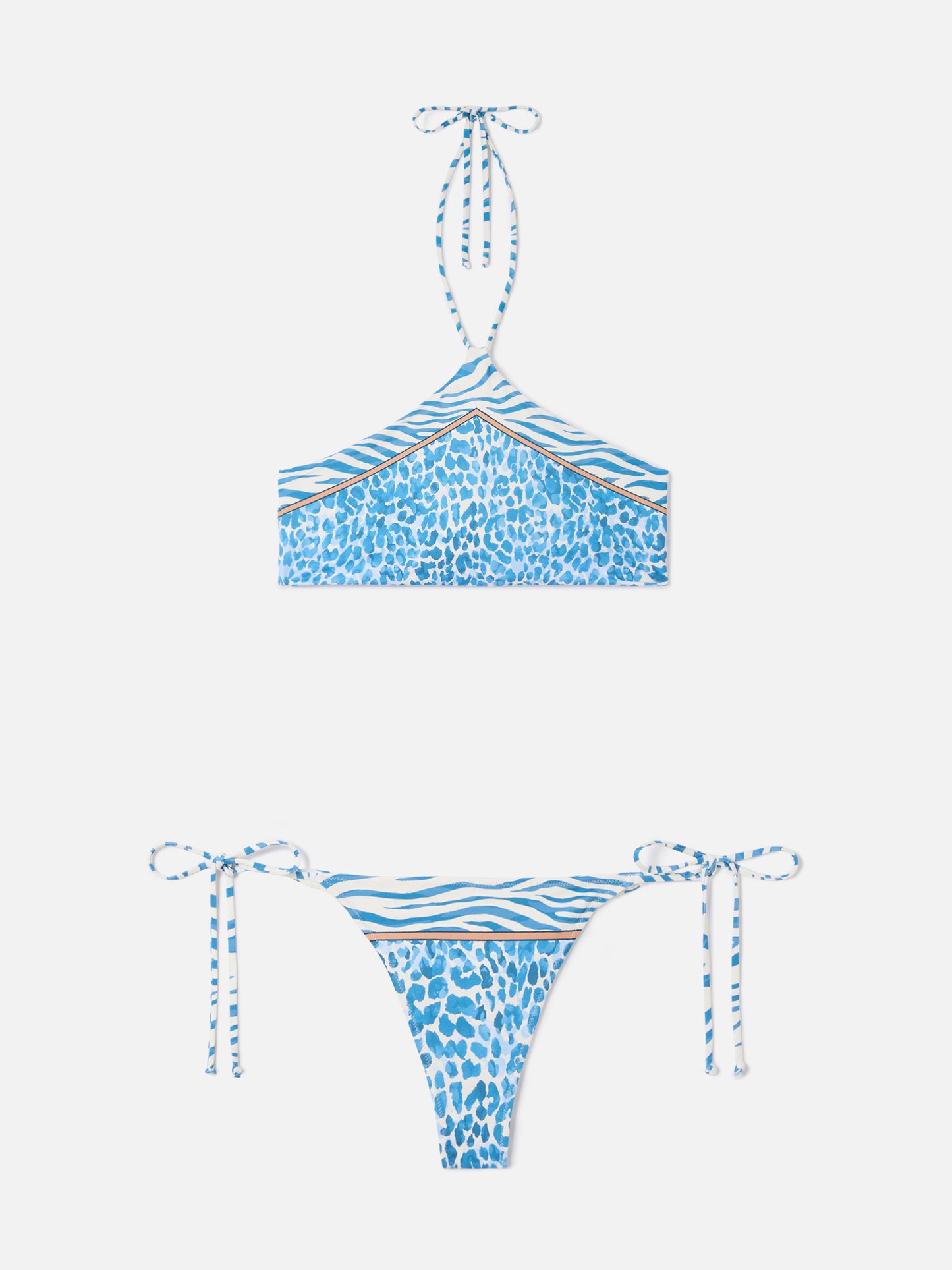 Nairobi Marielle multicolor safari animal print bikini