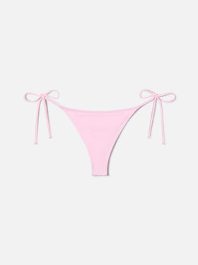 Marielle Brazilian with side ties bikini bottoms in solid pastel pink