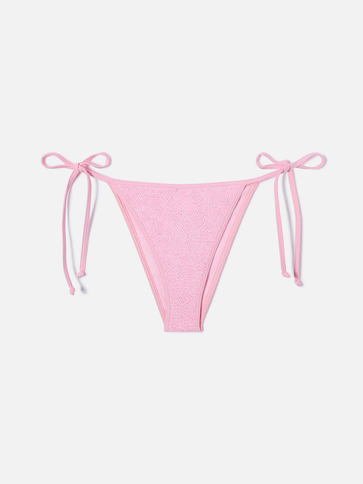 Leah Marielle String bikini in pink with contrast trims