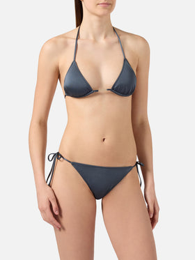 Leah Plate Marielle Plate grey glossy finish bikini