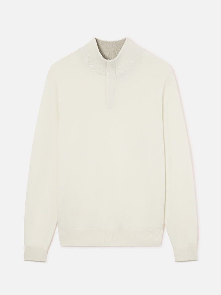 Off white Marlow Strick aus Woll- und Kaschmirmischung mit hohem Kragen 