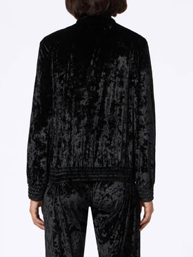 Woman sweatshirt Miriam black chenille - MC2 Saint Barth