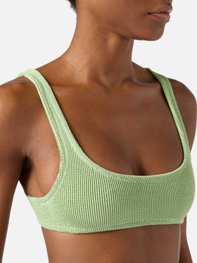 Bikini Naima Naomi de crinkle lurex verde claro 
