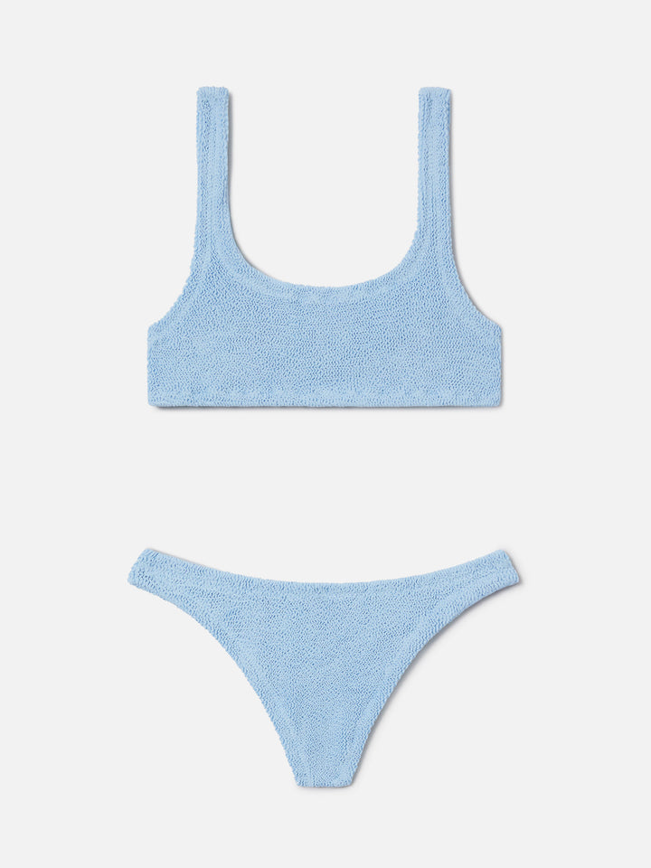 Bikini bralette de crinkle azul claro Naima Naomi 