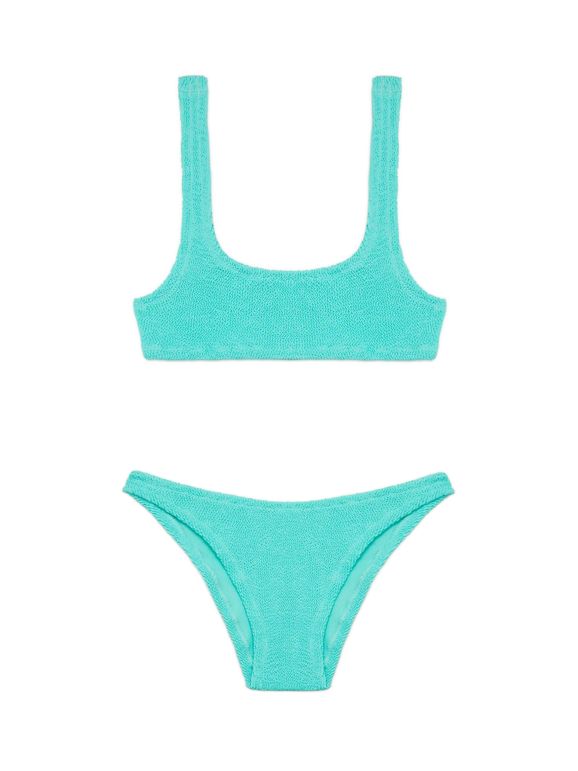Water green crinkle bralette bikini Naima Elise - MC2 Saint Barth