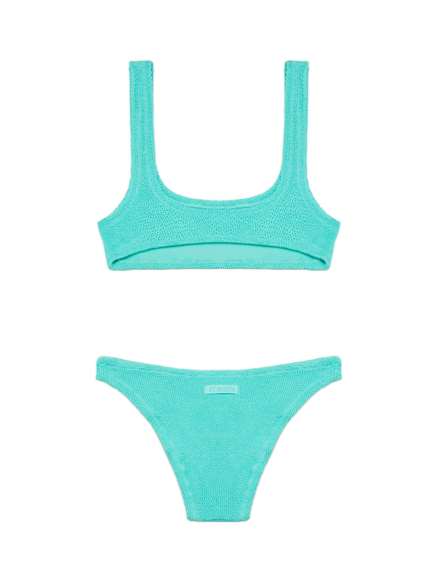 Water green crinkle bralette bikini Naima Elise - MC2 Saint Barth