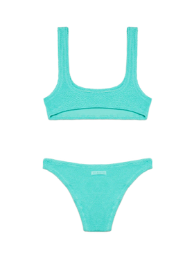 Water green crinkle bralette bikini Naima Elise - MC2 Saint Barth