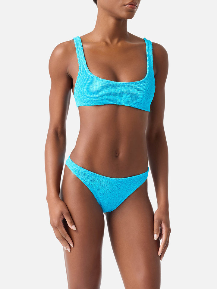 Bikini froissé turquoise Naima Naomi 