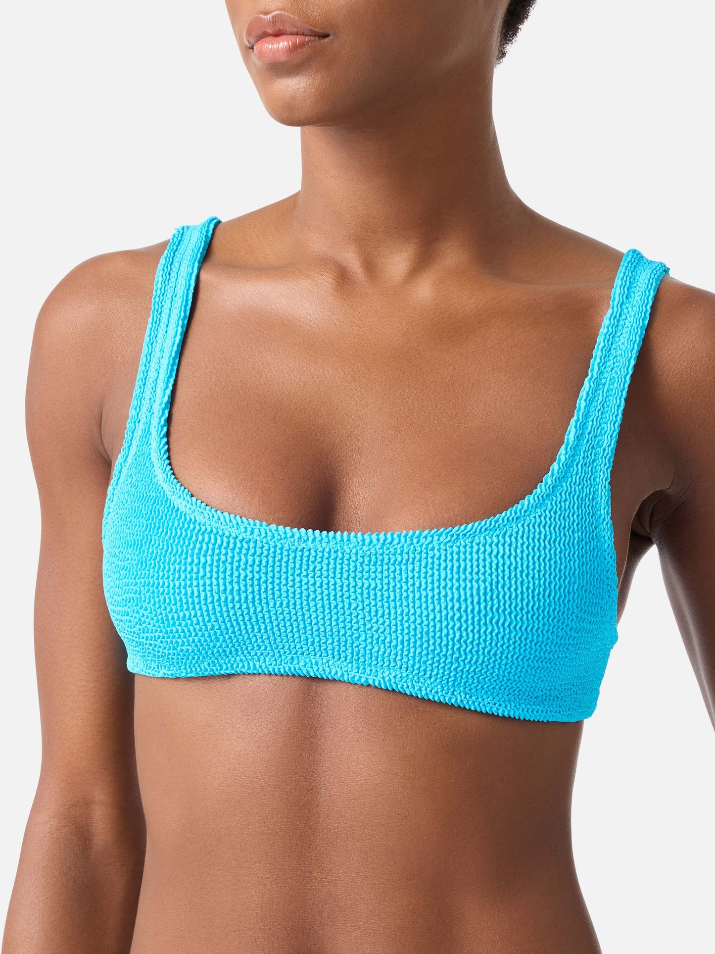 Bikini de efecto crinkle turquesa Naima Naomi 