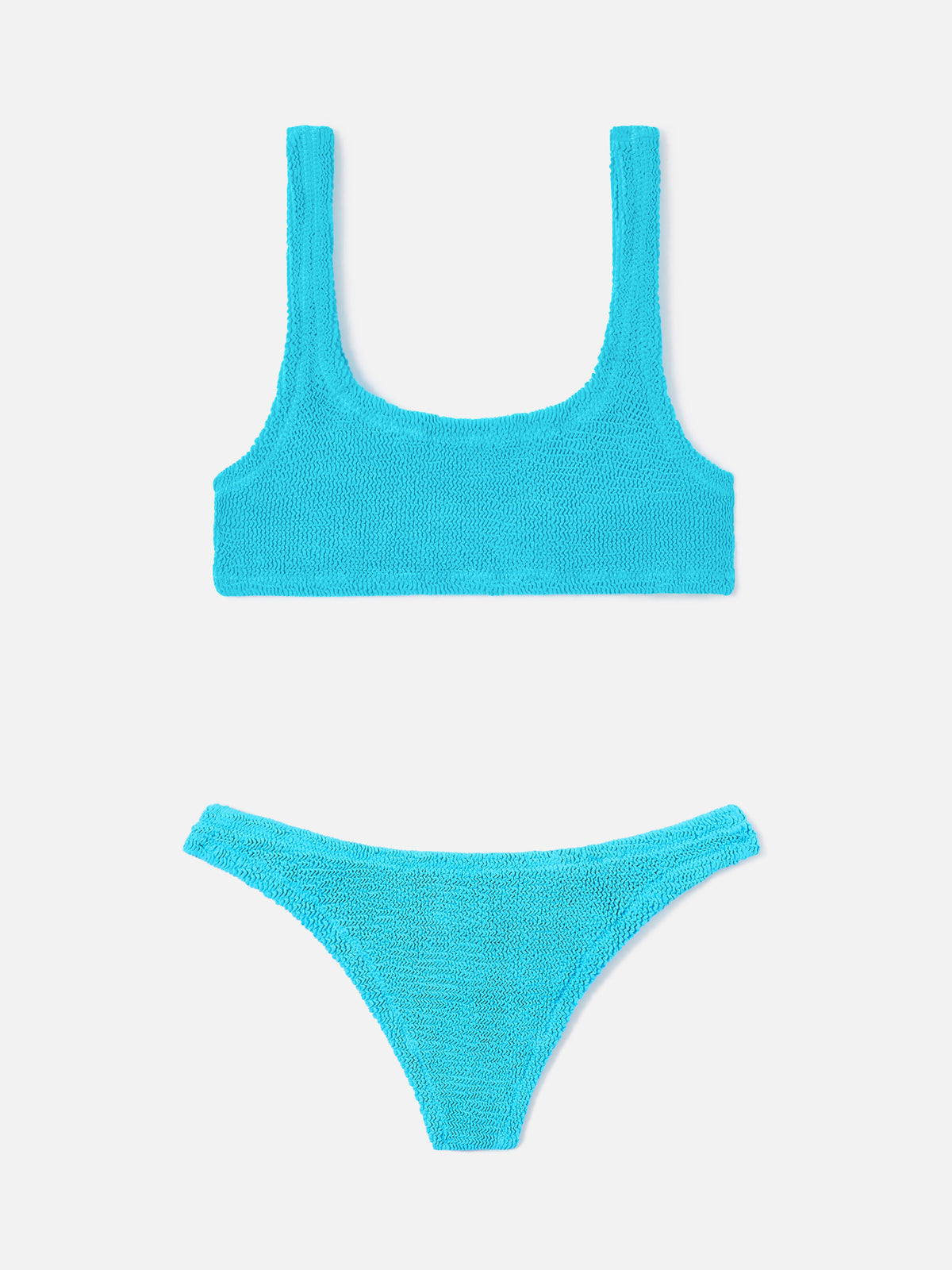Bikini de efecto crinkle turquesa Naima Naomi 