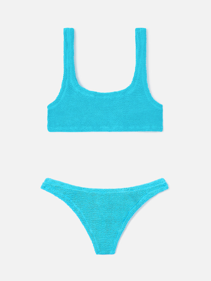 Bikini froissé turquoise Naima Naomi 