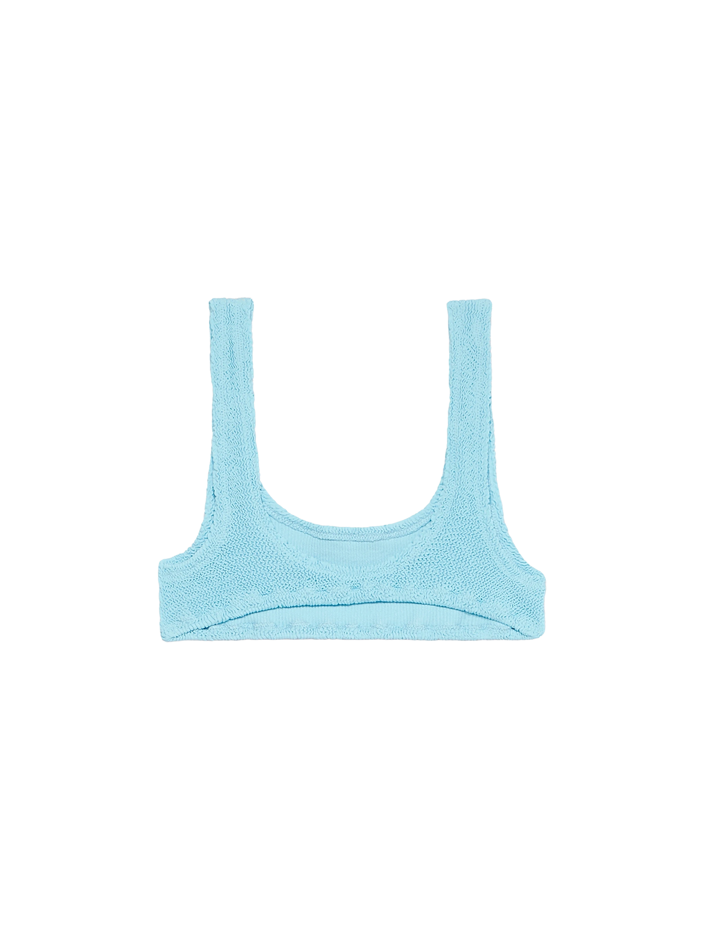 Woman light blue classic crinkle bralette Naima - MC2 Saint Barth