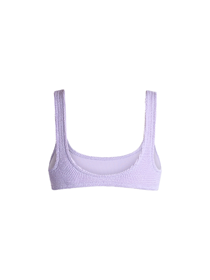 Woman lilac classic crinkle bralette Naima - MC2 Saint Barth