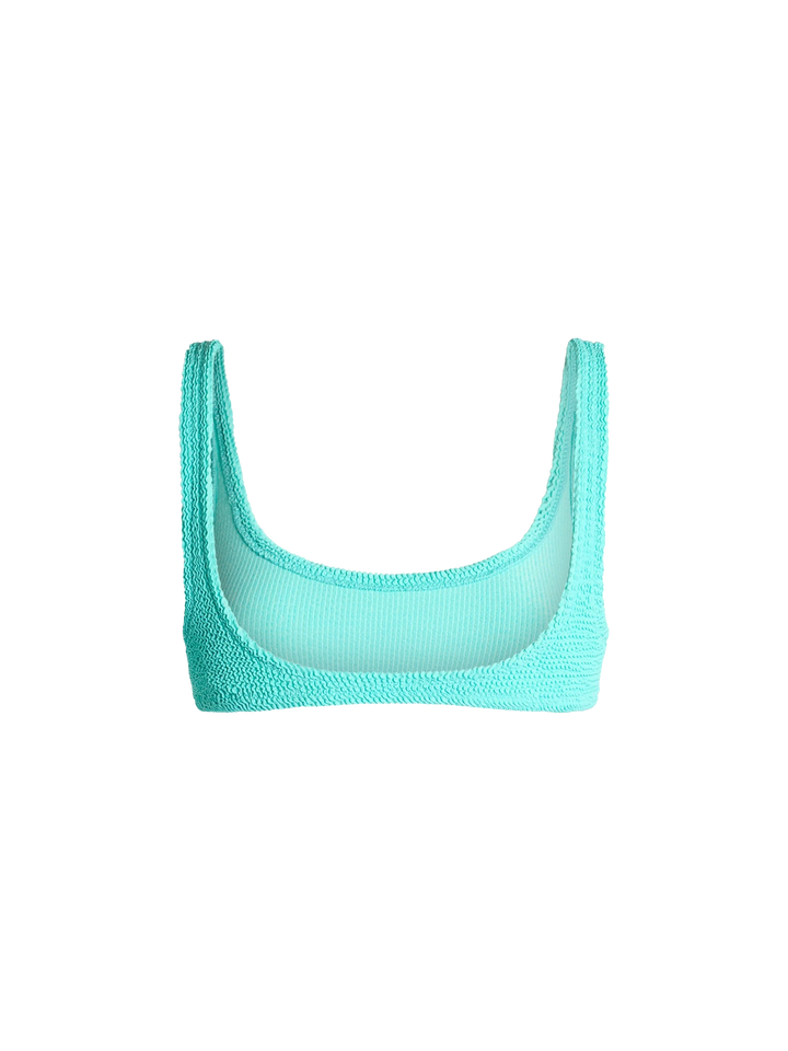 Woman water green classic crinkle bralette Naima - MC2 Saint Barth