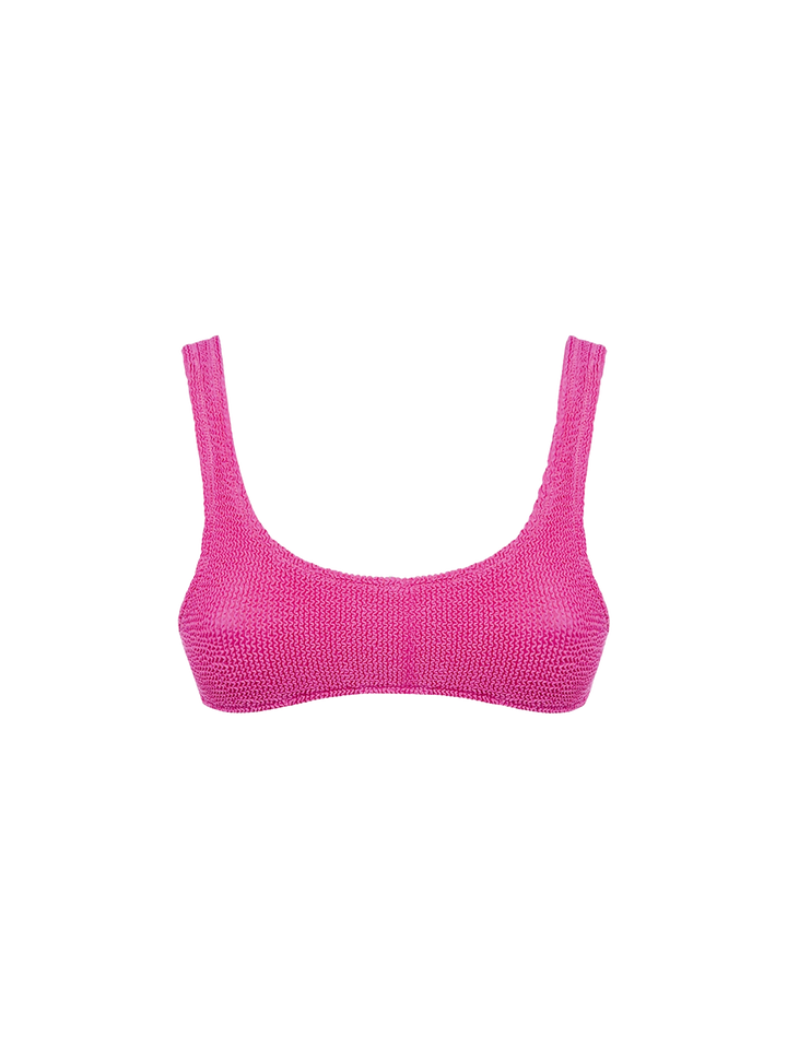 Woman pink classic crinkle bralette Naima - MC2 Saint Barth