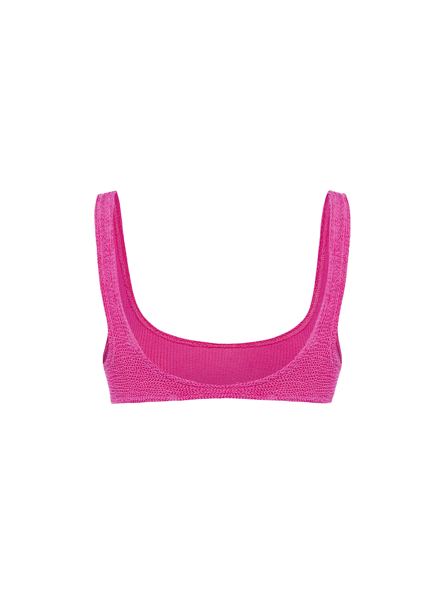 Woman pink classic crinkle bralette Naima - MC2 Saint Barth