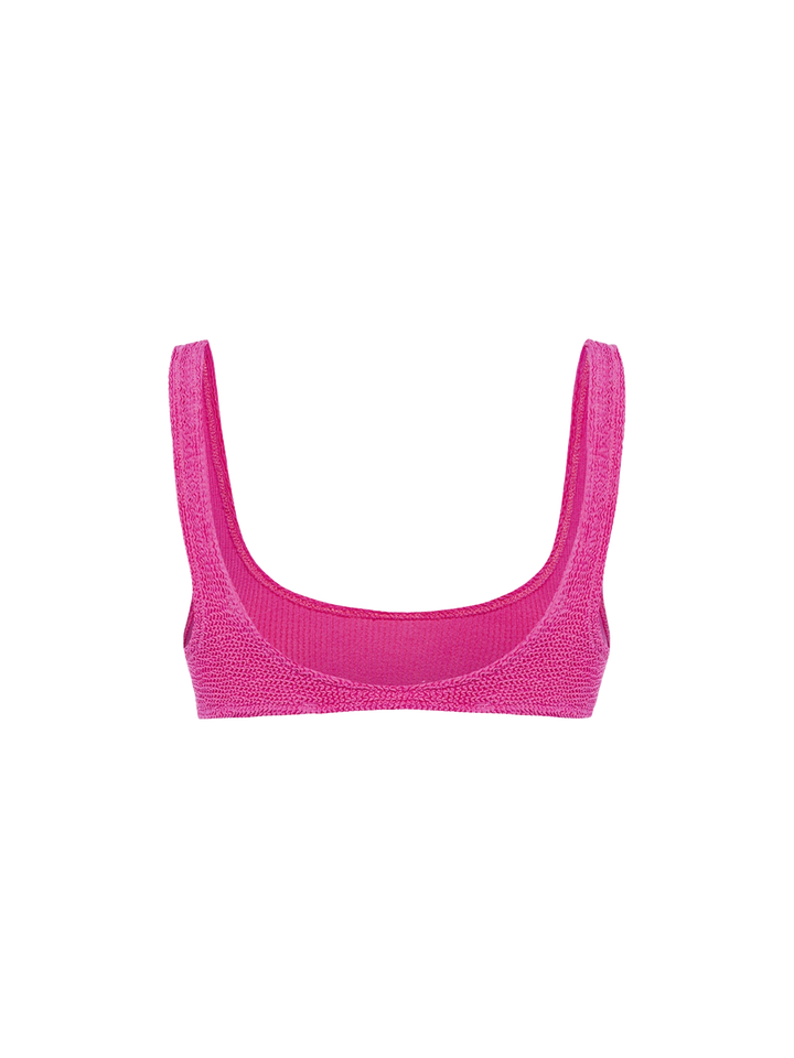 Woman pink classic crinkle bralette Naima - MC2 Saint Barth