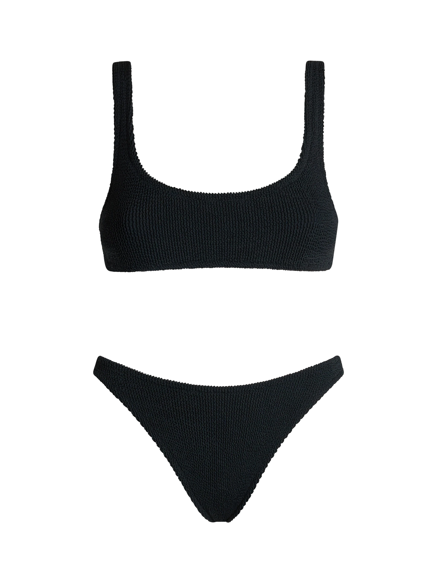 Bralette bikini Naima Naomi in black crinkle - MC2 Saint Barth