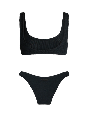 Black crinkle bralette bikini Naima Elise - MC2 Saint Barth