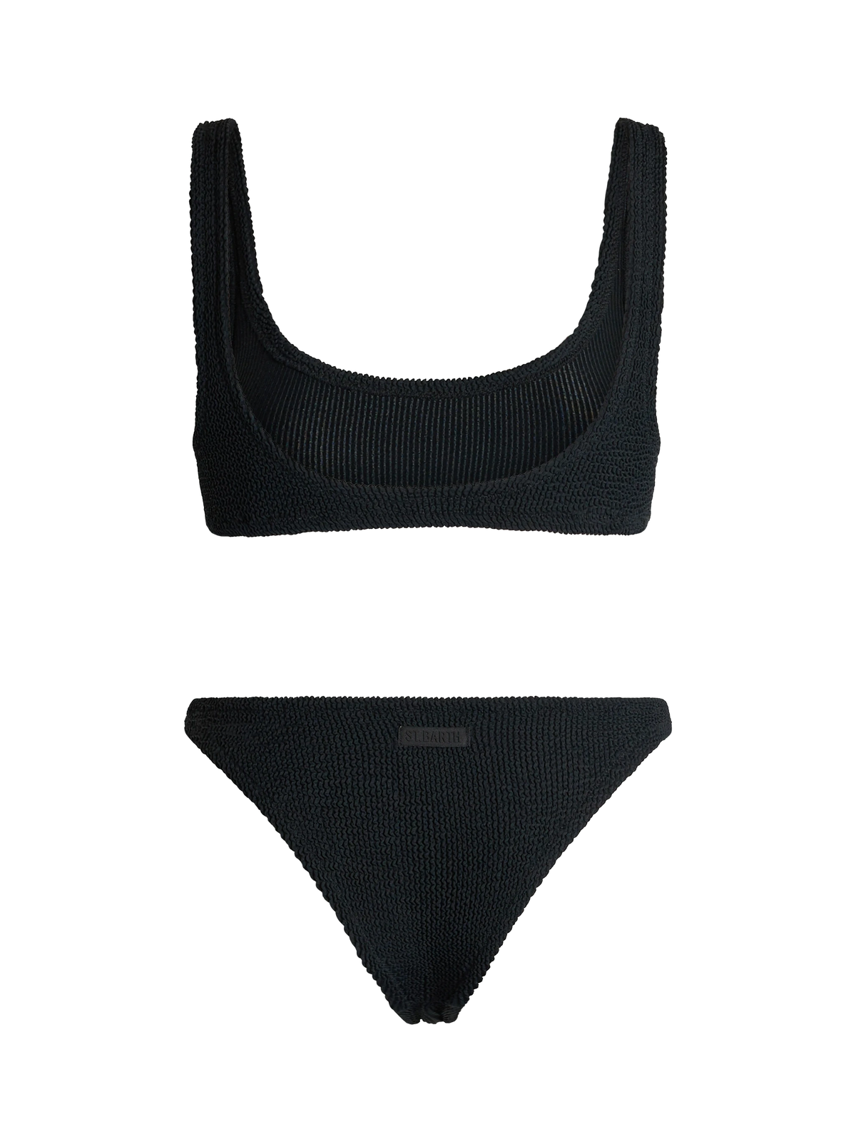 Bikini bralette Naima Naomi en crinkle noir 