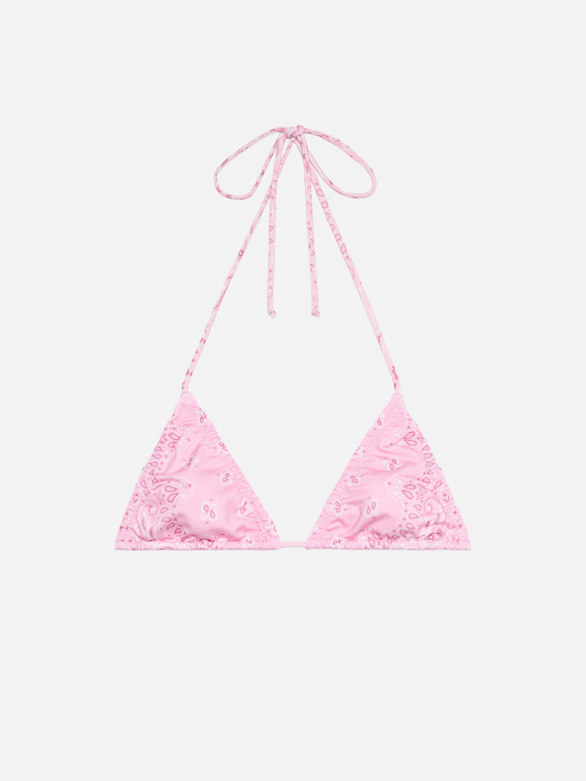 Nilly classic triangle top with bandanna print - MC2 Saint Barth