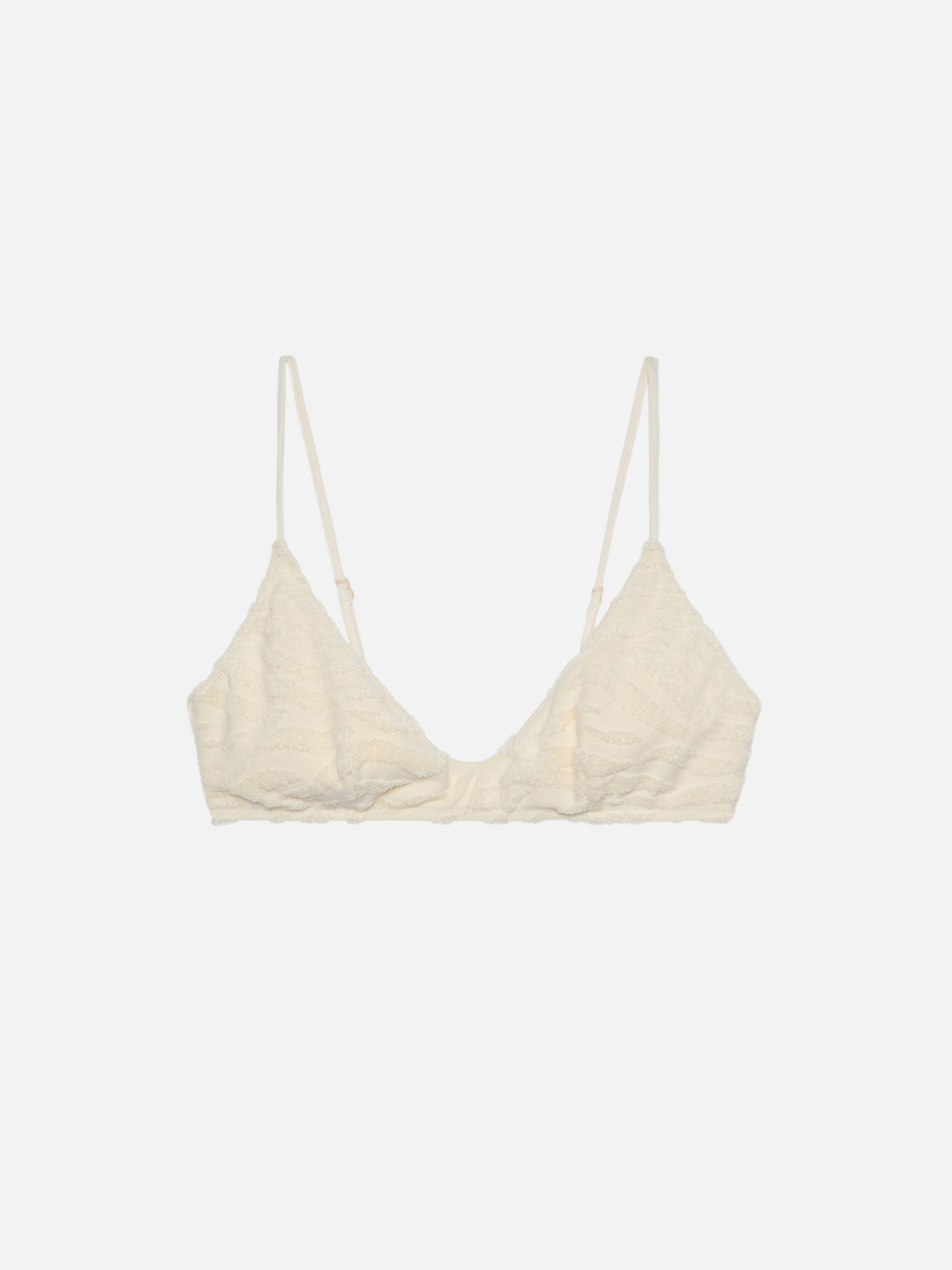 Paloma zebra terry embossed scoop bralette - MC2 Saint Barth