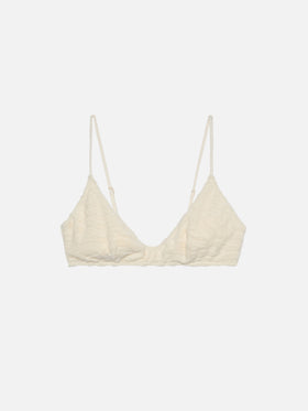Paloma zebra terry embossed scoop bralette - MC2 Saint Barth