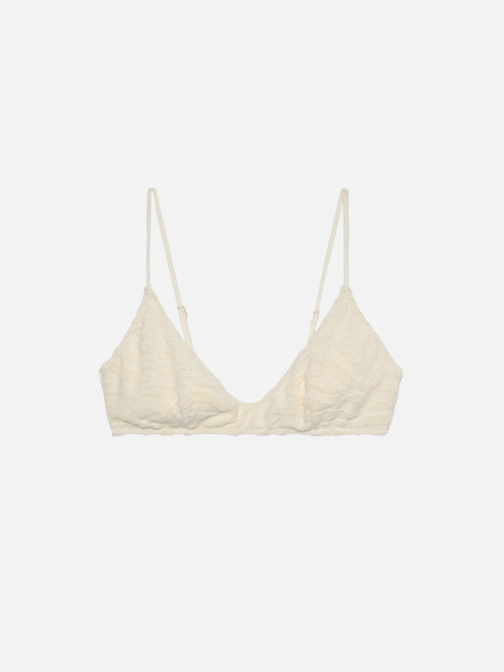 Paloma zebra terry embossed scoop bralette - MC2 Saint Barth