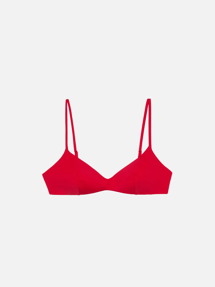 Mai – Rotes Bralette-Oberteil mit U-Ausschnitt