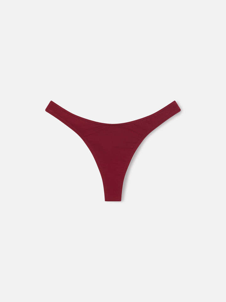 Amira Naomi bordeaux balconette bikini in solid color