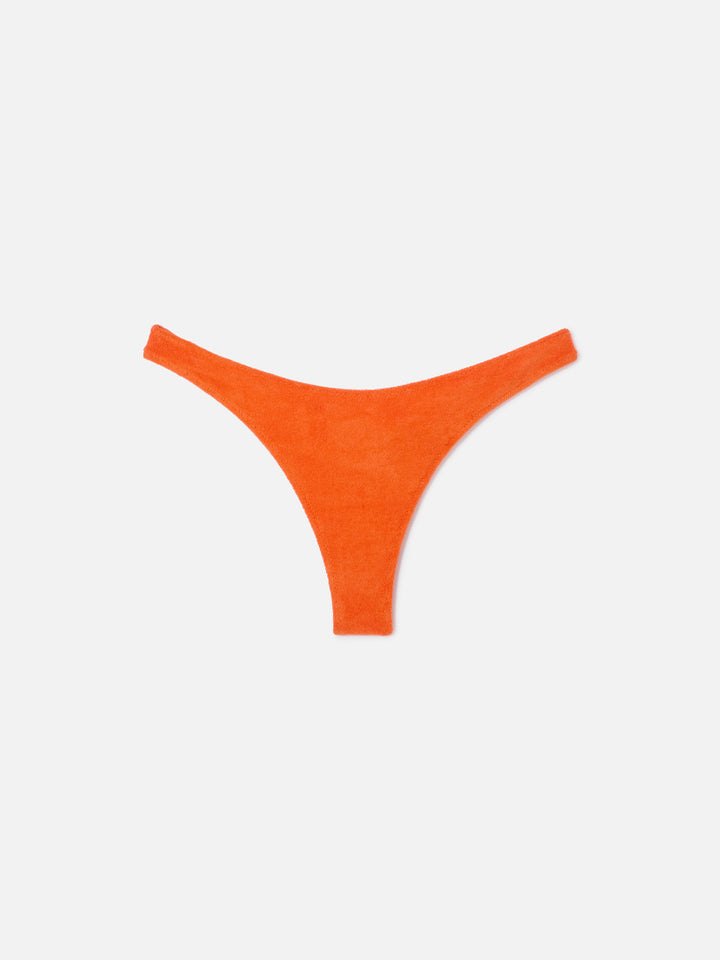 Bas de bikini cheeky en éponge Orange Naomi 