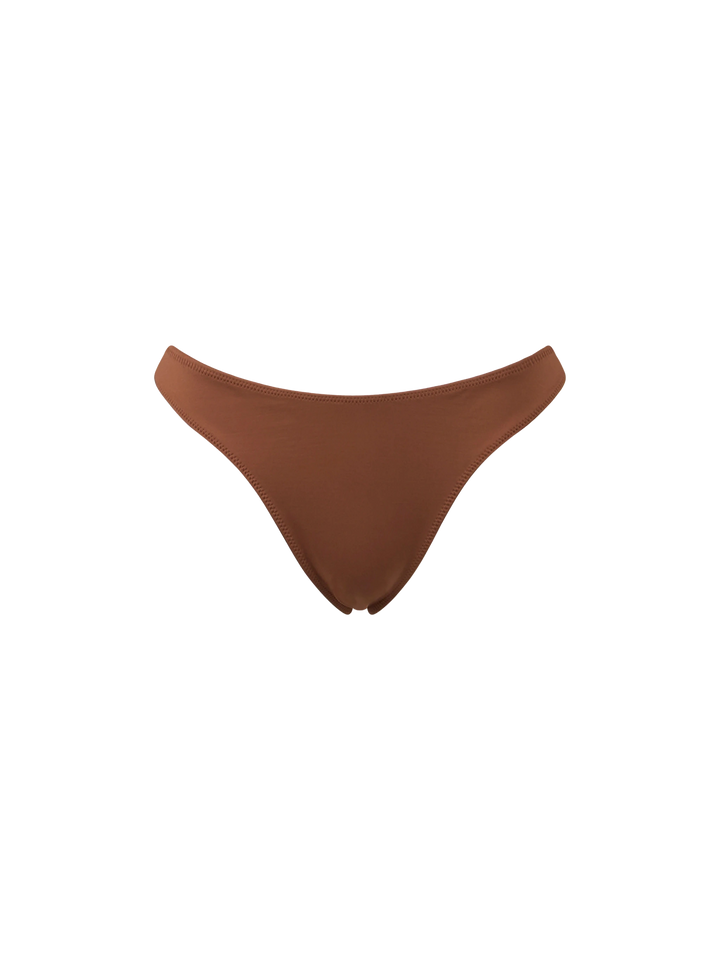 Woman brown cheeky swim briefs Naomi - MC2 Saint Barth