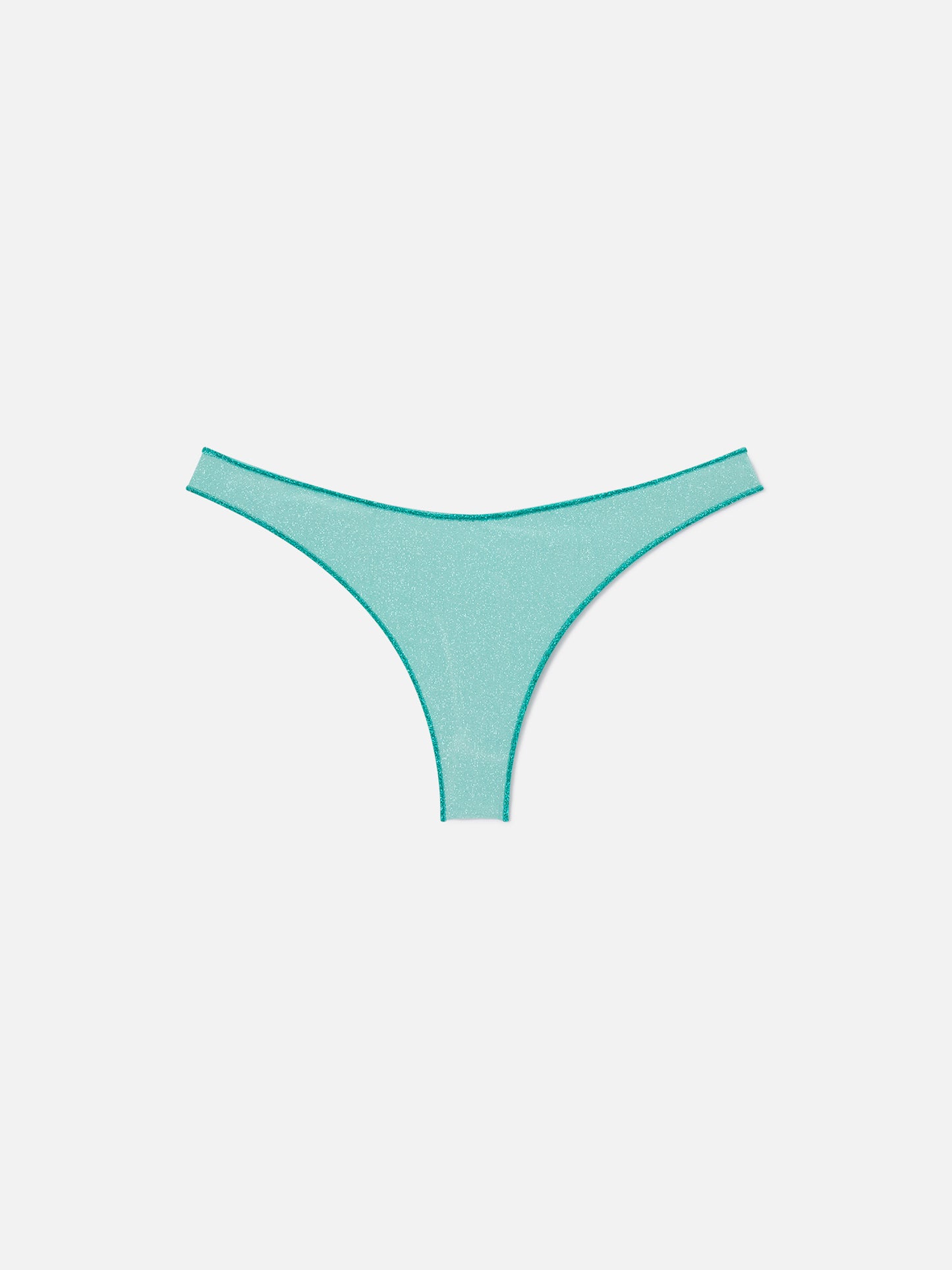 Slip mare Naomi in lurex verde acqua