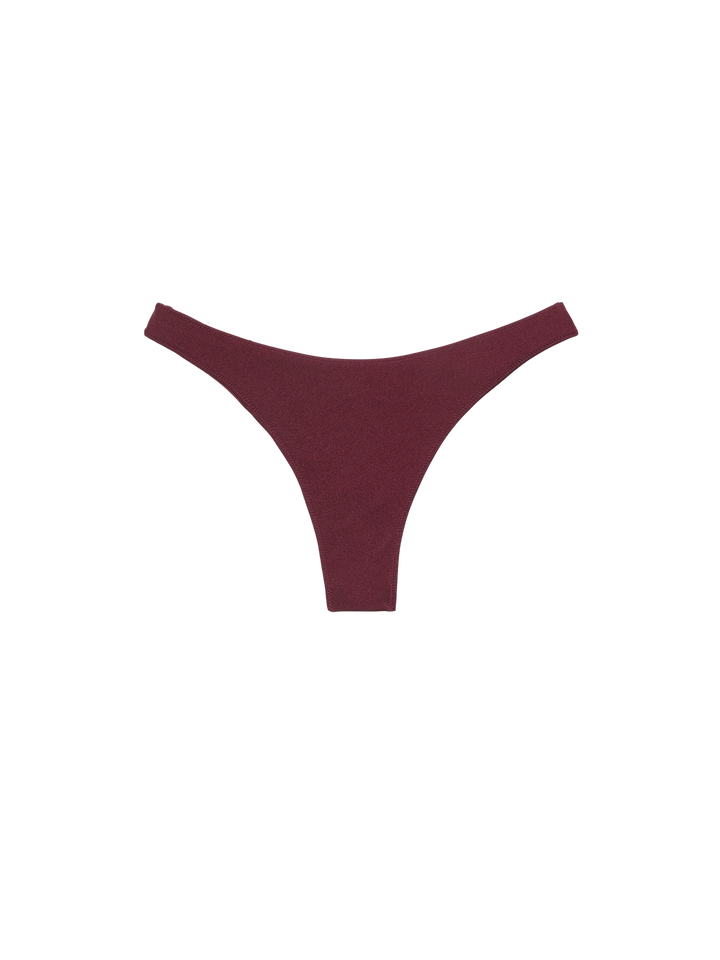 Bralette scollata bordeaux con applicazioni di strass Paloma - Virgo slip mare classico bordeaux con applicazioni di strass