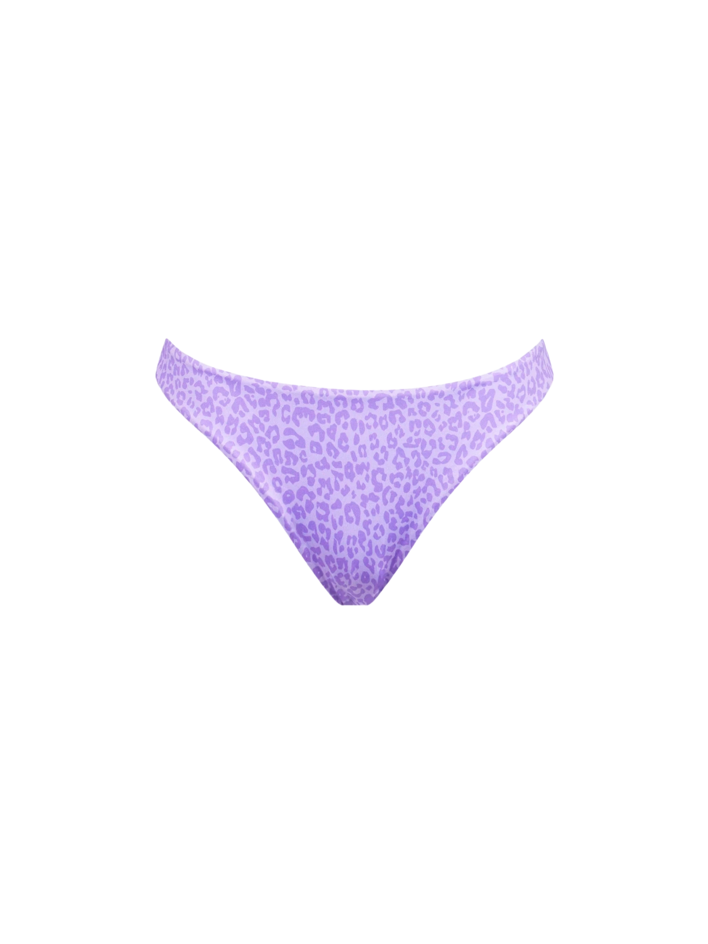 Slip da bagno da donna sgambato con stampa animalier