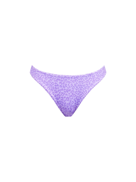 Slip da bagno da donna sgambato con stampa animalier