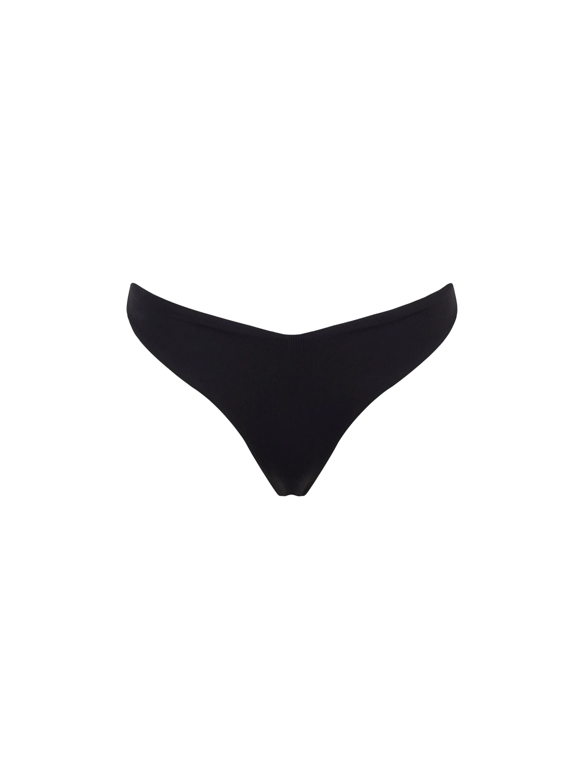 Black ribbed cheeky swim briefs - MC2 Saint Barth