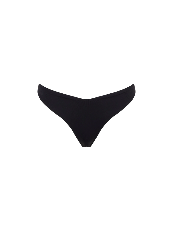Black ribbed cheeky swim briefs - MC2 Saint Barth