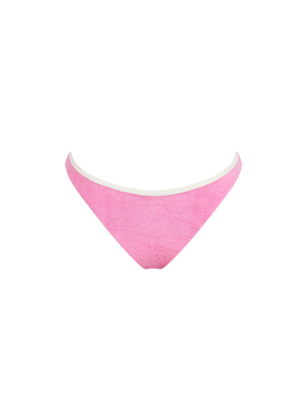 Woman terry cheeky swim briefs Naomi with piping - MC2 Saint Barth