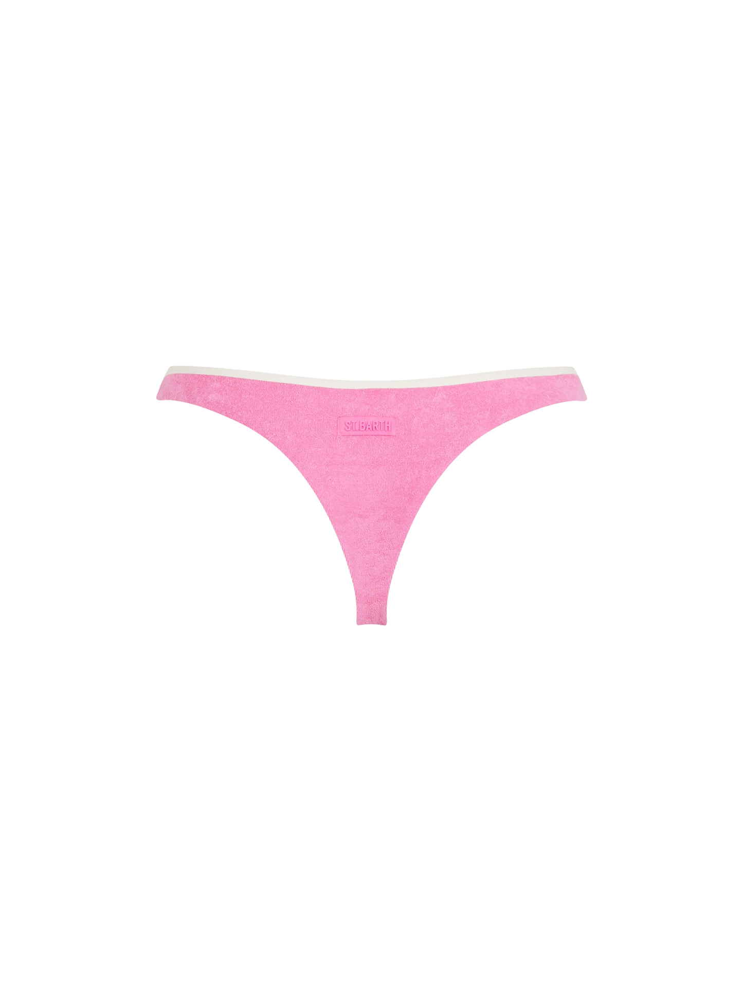 Woman terry cheeky swim briefs Naomi with piping - MC2 Saint Barth