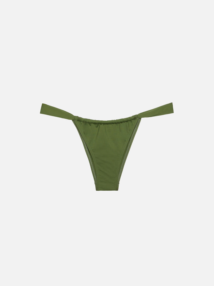 Military green fixed triangle bikini Gaia Noelle