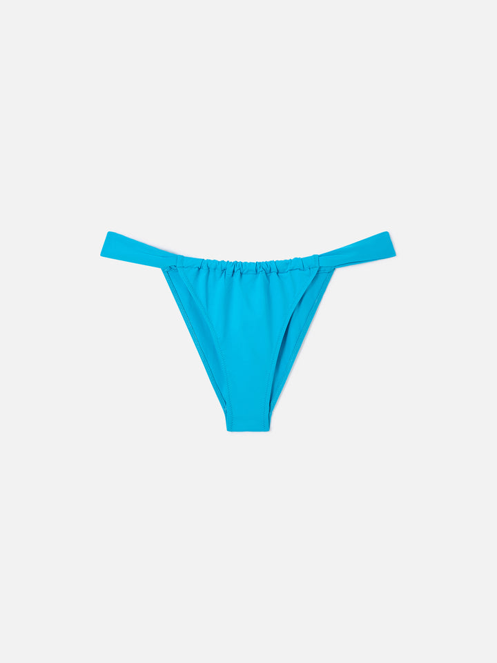 Bas de bikini très échancré Noelle turquoise 
