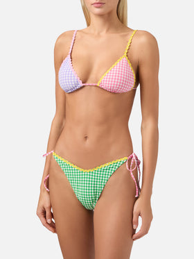 Triangel-Bikini Janet Norah mit Vichy-Karo-Muster